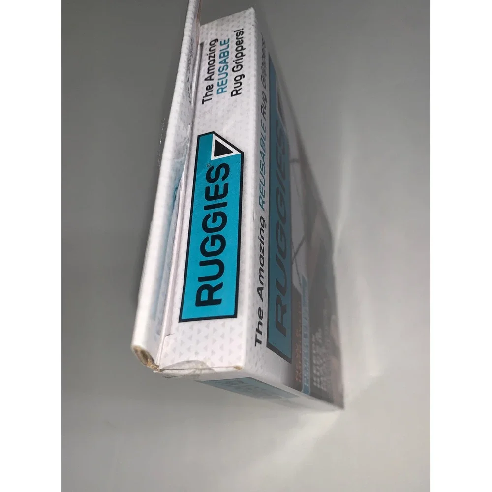 NWT Ruggies Reusable Rug Grippers 8 Pack Non Slip Tacky Grip Polymer